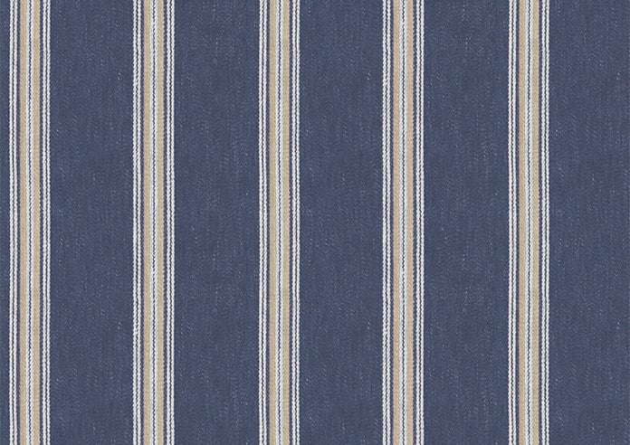 Bellagio Stripe, Riviera Navy - Twist&Fit Roman Blind - Image 8